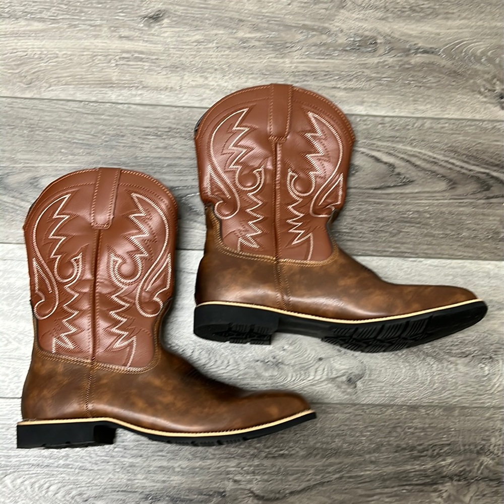 Cowboys Brown/ Burgundy Boots Men Size 48